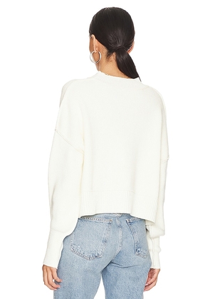 Free People Easy Street Crop Sweater in Ivory. Size XL. Also in L.
