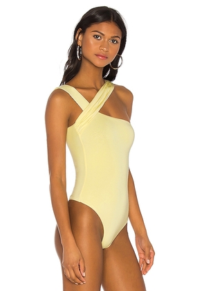 h:ours Halsey Bodysuit in Yellow. Size M. Also in XXS, XS, S, XL.