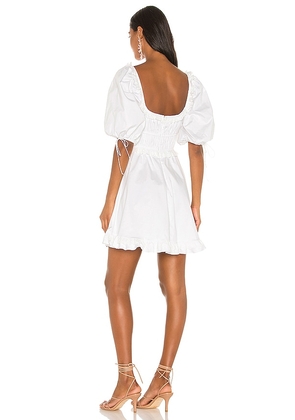 For Love & Lemons Jackson Mini Dress in White. Size M. Also in S, L.