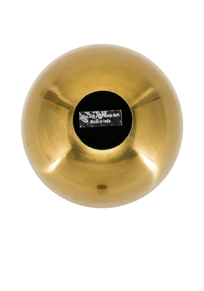 HAWKINS NEW YORK Essential Medium Footed Bowl in Metallic Gold.