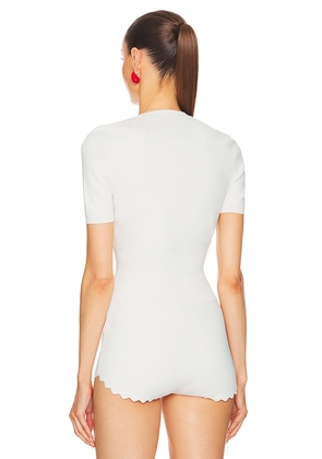 Helsa Elvira Cardigan Top in Cream. Size S. Also in XS, M, L, XL.