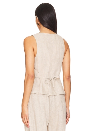 FAITHFULL Stanze Vest in Beige. Size M. Also in S.