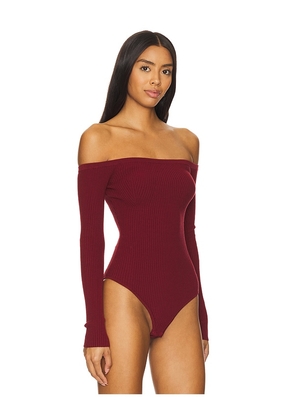 House of Harlow 1960 x REVOLVE Colette Bodysuit in Burgundy. Size M. Also in XS, S, L, XXS, XL.