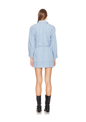 Free People x REVOLVE Esme Mini Dress In Soft Blue in Denim-Light. Size S. Also in M.
