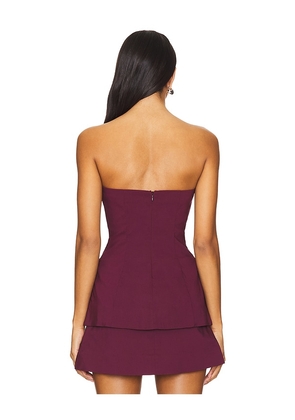 House of Harlow 1960 x REVOLVE Samia Top in Burgundy. Size M. Also in XS, XXS, S, L, XL.