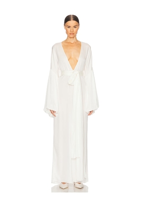 Helsa Serafina Silk Dress in White. Size M. Also in S.