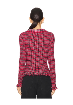 Free People Caught A Feeling Cardi in Red. Size S. Also in XS.
