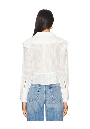 Free People Solid Daybreak Blouse in White. Size M. Also in XL.