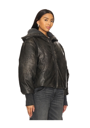 Jaded London Puffer Bomber in Black. Size M. Also in S, XS, L.