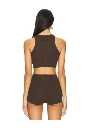 Fear of God ESSENTIALS Sport Tank Top in Brown. Size XL. Also in XS.