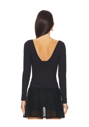 Free People x Intimately FP Duo Corset Long Sleeve Cami In Black in Black. Size L. Also in XS, XL.