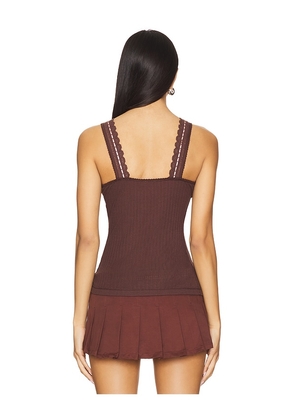 Free People Only You Tank in Brown. Size M. Also in L, S, XL, XS.