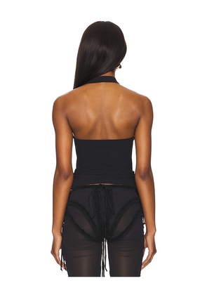 Free People Still Here Halter Top in Black. Size L. Also in M, XL.