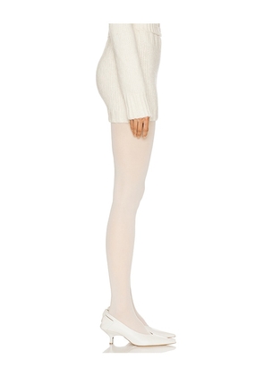 Helsa Annabelle Knit Skirt in Ivory. Size M. Also in XXS, XS, S, L, XL.