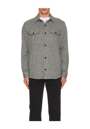 Faherty Inlet Knit Shirt Jacket in Grey. Size S. Also in L.