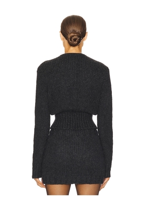 Helsa Annabelle Cardigan in Charcoal. Size M. Also in L.