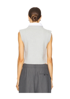 Favorite Daughter The Leigh Vest in Light Grey. Size XL. Also in L.