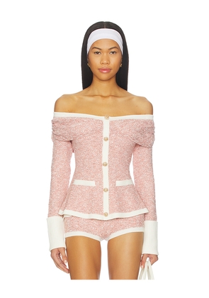 Nana Jacqueline Irina Knit Top in Pink. Size M. Also in S.