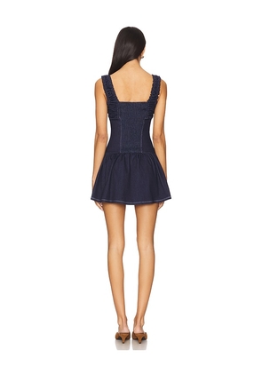 Frankies Bikinis Christa Denim Dress in Blue. Size M. Also in XS, L, XL.