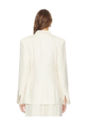 FAITHFULL Soleil Blazer in Ivory. Size XL. Also in M, XS.
