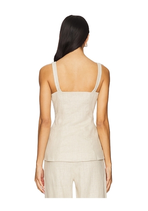 FAITHFULL Corbiere Vest in Beige. Size M. Also in XS, S.