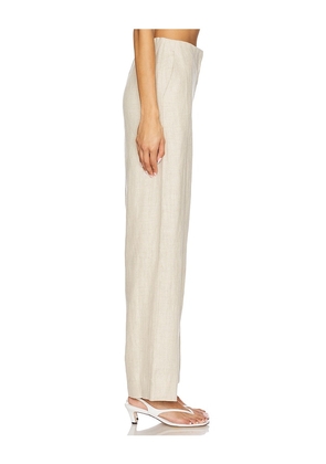 FAITHFULL Meave Trouser in Beige. Size S. Also in XS, M, XL.
