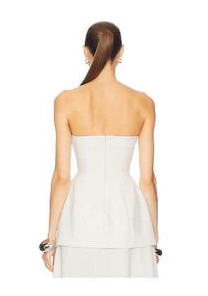 Helsa The Heavy Crepe Tunic Top in Ivory. Size M. Also in XS, S, L, XL.