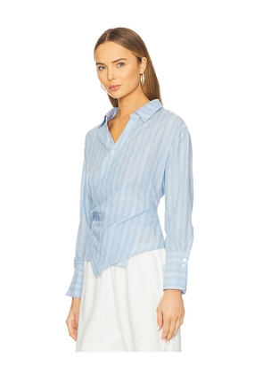 HEARTLOOM Elene Shirt in Blue. Size M. Also in XS, S, L.