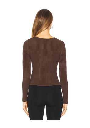HEARTLOOM Robbie Top in Brown. Size M. Also in XS, S, L.