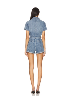 HEARTLOOM Olivia Romper in Blue. Size M. Also in XS, S, L.