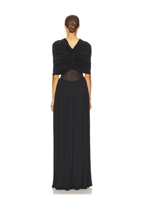 Helsa Philomena Jersey Dress in Black. Size M. Also in XS, S, L, XL.