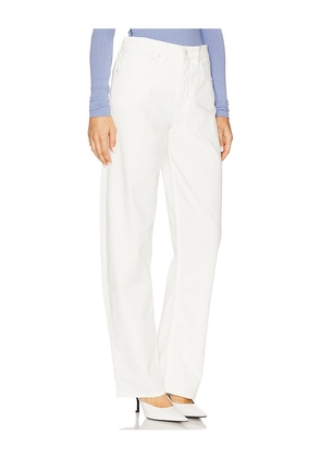 Good American Twill Good Barrel Pant in White. Size 12. Also in 6, 10, 18, 20.