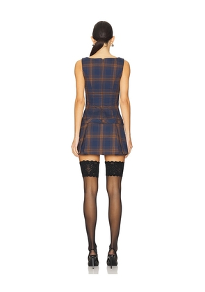 h:ours Mila Mini Dress in Navy. Size M. Also in L, XL, XXS.