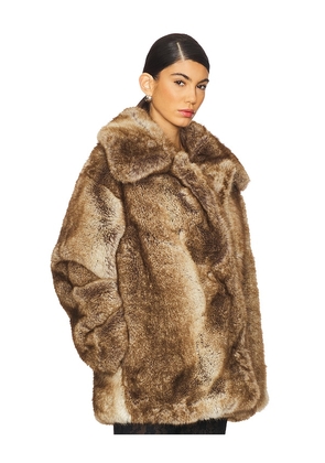Jakke Rosemary Coat in Brown. Size M. Also in XS, S, L.