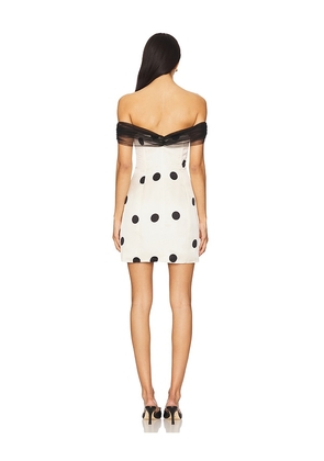 For Love & Lemons Dorothy Dot Mini Dress in Cream. Size S. Also in M.