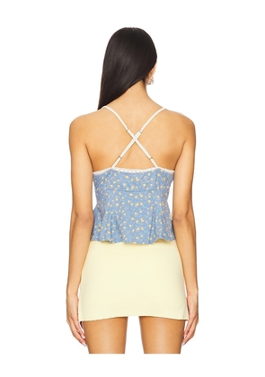 Free People Sammi Tank in Blue. Size M. Also in L, XL.