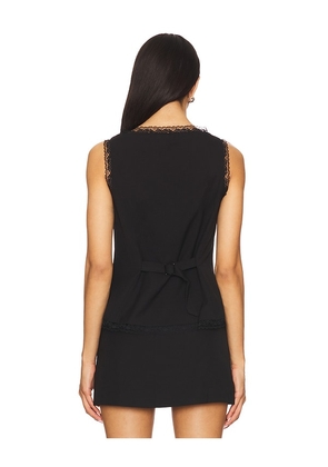 For Love & Lemons Shawna Vest in Black. Size L. Also in XS, S, M.