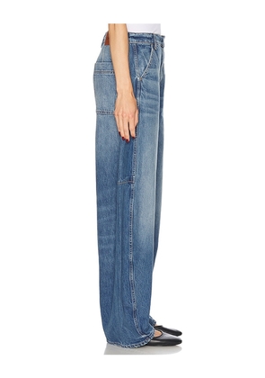 GRLFRND Harvey Twisted Carpenter Jeans in Blue. Size 24. Also in 23.