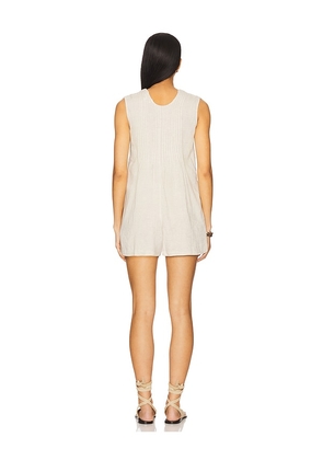HEARTLOOM Zoey Romper in Neutral. Size M. Also in XS, S, L, XL.