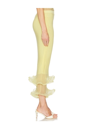 SIMKHAI Kelso Skirt in Lemon. Size M. Also in S, L.