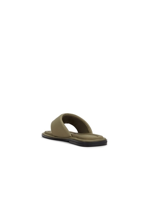 INTENTIONALLY BLANK Seoul Sandal in Olive. Size 7. Also in 9.
