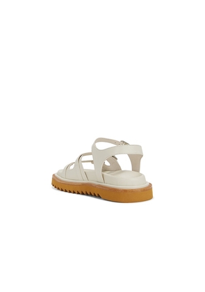 INTENTIONALLY BLANK Ricoya Sandal in Cream. Size 8. Also in 6, 7, 9.