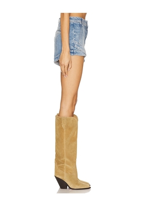 Free People Crvy Mona High Rise Short in Blue. Size 31. Also in 29, 30.