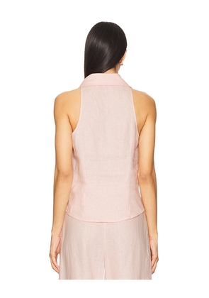 HEVRON Sloan Vest in Blush. Size M. Also in XS, S.