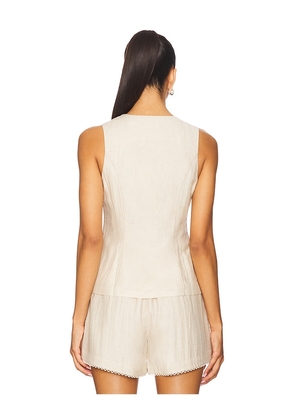 HEARTLOOM Campari Vest in Cream. Size M. Also in S, XS.