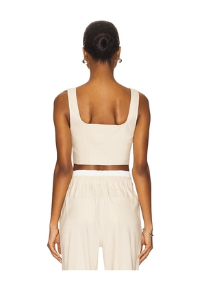 SIMKHAI Anderson Bustier Top in Beige. Size 10. Also in 2, 4.