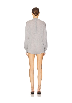 Helsa Aurinda Romper in Grey. Size M. Also in L, XL.