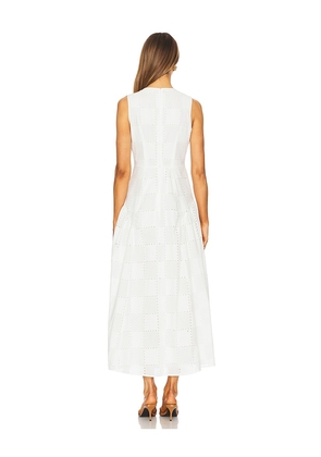 Ivy Oak Marca Rose Maxi Dress in White. Size 36. Also in 32, 40.