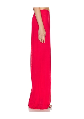 Helsa Arlena Knit Pant in Red. Size S. Also in XS, M.