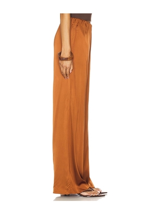 Good American Satin Pull-on Pants in Brown. Size S. Also in XXXXL/4X.